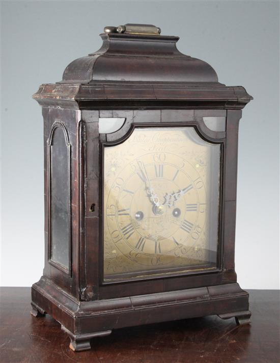 Bailey, Chippenham. A George II mahogany bracket clock, 17in.